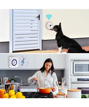 Buy Chunhee Wireless Dog Door Bell - 55 Ringtones 5 Volume Levels Waterproof Transmitter - Perfect Pet Doorbell Sensor for International Shipping - Buy Online on GoSupps.com