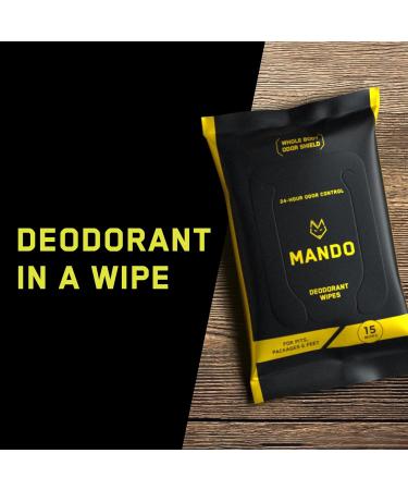 Mando Deodorant Wipes and Lume Acidified Deodorant Wipes (Cool Cucumber) - Aluminum Free Baking Soda Free Skin Safe Skin Loving - 15 Count (Pack of 6) - Buy Online on GoSupps.com