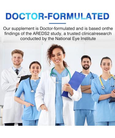 AREDS 2 Eye Vitamin & Mineral Supplement Lutein and Zeaxanthin Supplement, Vitamin C & E, Zinc & Copper for Blue Light Protection, Eye Health Support, Eyebright, Eye Doctor Trusted 150 Softgels 150 Count (Pack of 1) - Buy Online on GoSupps.com