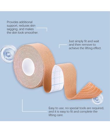 Face Lift Tape Roll Women Firming Facial Nack Tape Skin Friendly Facial Firming Solution Waterproof Cloth Patches for Mom Wife Girlfriend - Buy Online on GoSupps.com