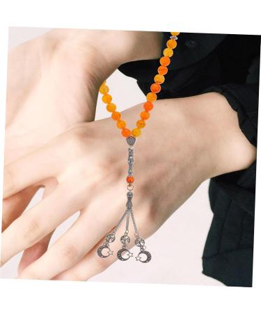 EXCEART 1 String 33 beads bracelet chinese bracelet buddhist prayer beads bracelet for women China Miss gem As Shown 1X1.5X31.5CM - Buy Online on GoSupps.com