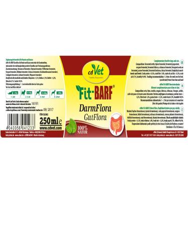 Buy Fit-BARF DarmFlora for Dogs & Cats 250ml - Best Probiotics for Pet Digestive Health | International Shipping Available - Buy Online on GoSupps.com
