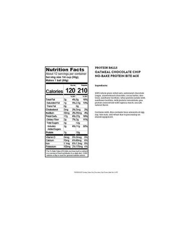 Kodiak Cakes Protein Balls - Oatmeal Chocolate Chip Flavor with Sunrise Delights Recipe Booklet - Buy Online on GoSupps.com