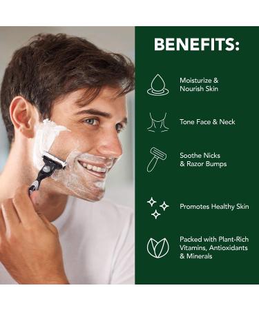 Green Leaf Naturals Aloe Vera After Shave & Body Gel - 99.75% Organic Anti-Aging Formula for Hydration, Soothing, and Repairing Dry Skin, Irritation, Redness. Prevents Razor Burn - 8oz - Buy Online on GoSupps.com