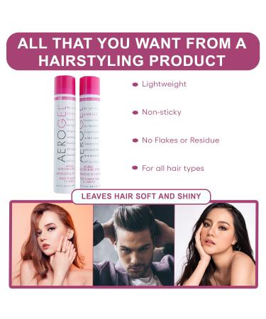 TRI Aerogel Hairspray 10.5 Oz (Pack of 2) - Non-Toxic Hair Finishing Spray for Styling and Volumizing - Flexible Hold for Men and Women - Buy Online on GoSupps.com