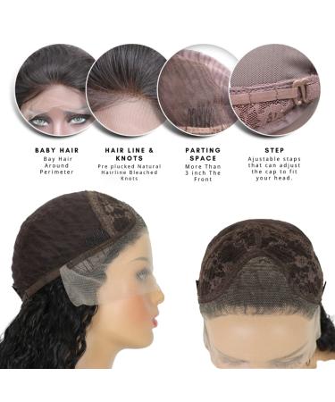 SALLYWELL 14 Inch Lace Front Wave Synthetic Wig | Heat Resistant Short Bob Wig with Baby Hair | JSGLC-Black - Buy Online on GoSupps.com