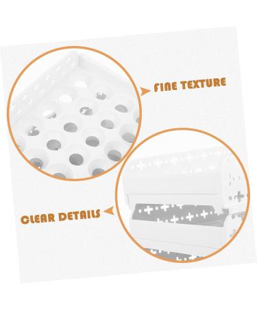 SHOWERORO White Stand Box 30 White Shelf Eggs Egg Stacker for Counter Refrigerator Crisper Organizer Egg Rack Tray Storage As Shown 28*21.5*28 - Buy Online on GoSupps.com