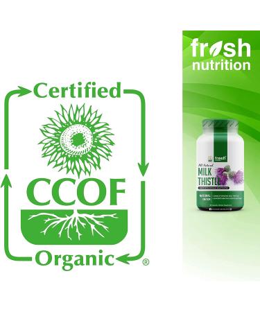Organic Milk Thistle 2000mg - 4 Month Supply - CCOF Certified - Made in USA - Buy Online on GoSupps.com