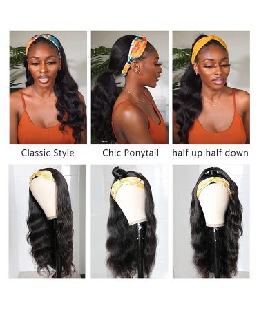 Headband Wigs for Black Women - Body Wave Human Hair, Brazilian Virgin Hair 12 | Shop Now! - Buy Online on GoSupps.com