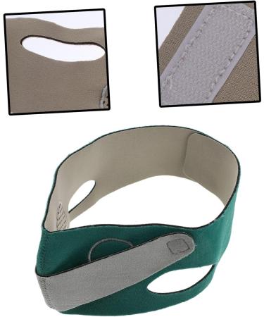 Beatifufu 1 PC Thin Belt Strap -lifting Belt Double Chin Reducer - Lifting Tool Anti Aging Bandage Thin Woman Chin Strap Polyester 57X10X0.5CM Green - Buy Online on GoSupps.com