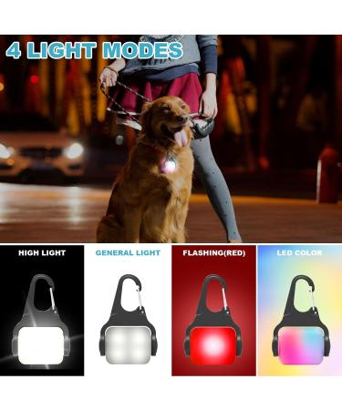 2 Pack LED Dog Collar Light USB Rechargeable Light up Dog Collar Lights 4 Modes Dog Light for dog harness Clip-On Dog Collar Tag Light IP65 Waterproof Safety Dog Lights for the Dark - Buy Online on GoSupps.com