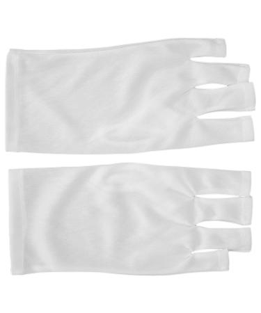 Nail Art Skin Care Glove Anti-UV Polyester 8.7x4 Inch Nail Art UV Protection Gloves 1 Pair for Hiking Driving Activities (BROLEO3mpiw1rzq9-12)