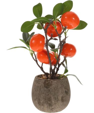 3pcs Simulated Kumquat Decor Indoor Plants Artificial Plants Greenery Desktop Adornments Faux Plant Household Fake Bonsai Potted Plants Fake Bonsai Ornaments Fake Fruit Tree Office As Shownx3pcs 9.5x9.5x26.5cmx3pcs - Buy Online on GoSupps.com