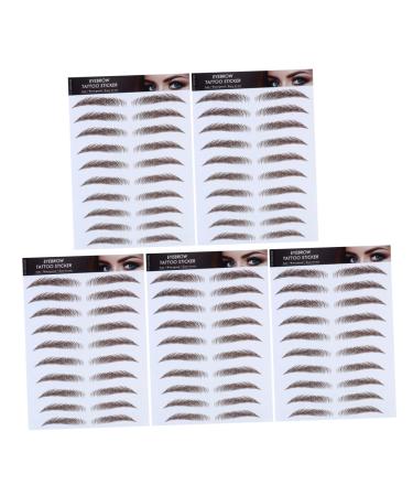 Beavorty 15 Pcs Eyebrow Stickers Eyebrow Transfers Stickers Bionic Eyebrow Imitation Eyebrow 6d Make up Tool