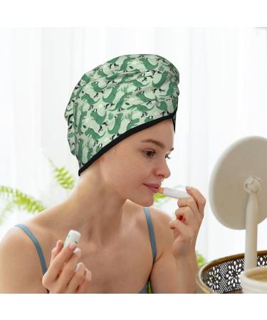 Quick-Dry Dinosaur Roller Skater Hair Towel Wrap | Soft Towel Turban for Effortless Hair Drying - Buy Online on GoSupps.com