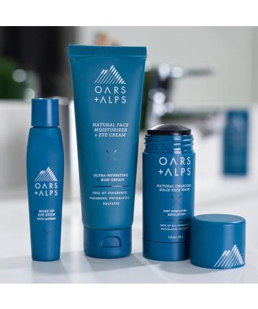 Oars + Alps Men s Skin Care Kit | Vegan & Gluten Free | Face Wash Eye Roller & Moisturizer | Travel Size & TSA Approved - Buy Online on GoSupps.com