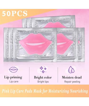 Extrapins 50PCS Collagen Crystal Lip Masks Lip Mask Sheet Anti-Aging & Anti-Wrinkle Lip Gel Patches Pads for Dry Lip Remove Dead Skin Plump Your Lips(Pink) - Buy Online on GoSupps.com
