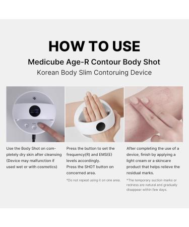 Medicube Age-R Contour Body Shot - A Body Slim Contouring Device - Improvement in Sagging Arms and Thigh Skin Texture - Achieve Smooth and Elastic Body at home - Korea Skin Care - Buy Online on GoSupps.com