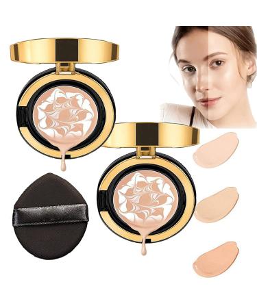 Air cushion BB cream waterproof foundation three-color concealer matte air cushion oil control long-lasting matte moisturizing air cushion easy to apply