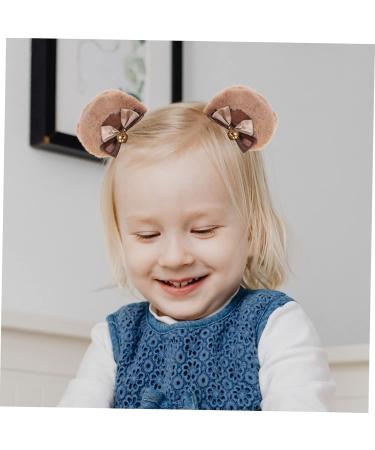 Beavorty 2 Pairs bear ear hair clip hair style hairdo bear ears hair clips hairpins hair for women ladies headbands fluffy animal ears hair accessories for girls hair accessories cute - Buy Online on GoSupps.com