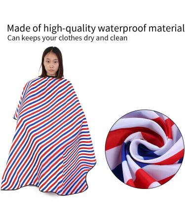 Sonew Waterproof Salon Hair Cutting Cape - Professional Oilproof Cape with Snap Closure & Diagonal Stripes for Hair Styling - Buy Online on GoSupps.com