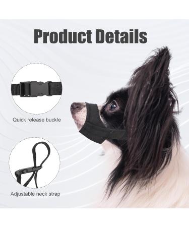 Soft Muzzle for Short Snout Dogs - Ideal for Chihuahua Shih Tzu & Small Breeds | Anti-Bite & Barking Solution | Snout Size 14-17.8cm - Buy Online on GoSupps.com