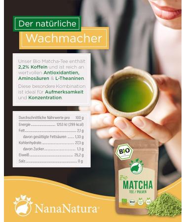 Premium Culinary Matcha Powder Bio 250g | 100% Natural Japanese Green Tea | Organic Quality | No Additives | Packed in Germany - Buy Online on GoSupps.com