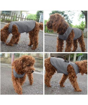 Shop Premium Dog Clothing for Small Dogs - Soft Cotton T-Shirts Breathable Dog Sunscreen Costumes in XXL Gray - Buy Online on GoSupps.com