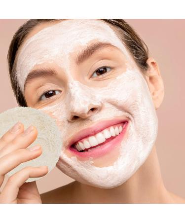 11Pcs Exfoliating Face Loofah Sponge Set - Facial Cleansing Scrubber & Bath Pads for Spa & Shower - Buy Online on GoSupps.com