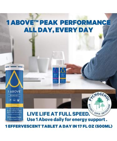 1Above Anti Jet Lag Energy & Immunity Recovery Tablets - Citrus Flavor - 10 Count Pack for Travel, Work & Party - Buy Online on GoSupps.com