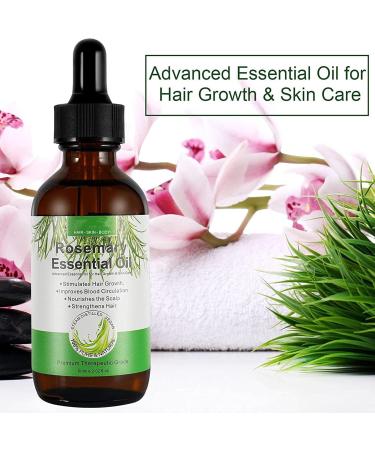  Sloane Rosemary Hair Oil - Pure Essential Oil for Rosemary Hair - Organic Rosemary Oil 2.02 FL oz Pure and Natural Nourishes Scalp Stimulates Hair Growth - Buy Online on GoSupps.com