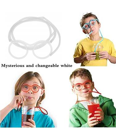 8 Pcs Funny Soft Glass Straws Beverage Tubes Birthday Holiday Party Accessories Plastic Straws for Kids Gift Glasses Straws for Kids - Buy Online on GoSupps.com