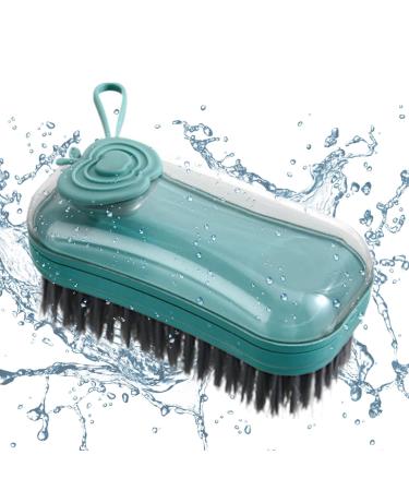 Shakven Soap Dispenser Brush | Safe Dishwashing Brush - Kitchen Scrubber Brush Multifunctional Dishwashing Brush Shoe Brushes for Clothes Dishes Red