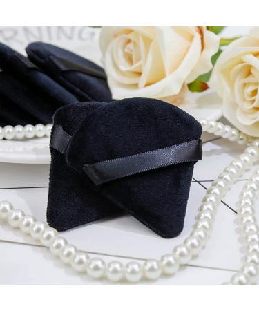 BEAKEY 12pcs Black Powder Puffs Set for Face Makeup - Velour Puffs for Loose Powder & Foundation, Contouring Sponge Beauty Tools - Buy Online on GoSupps.com