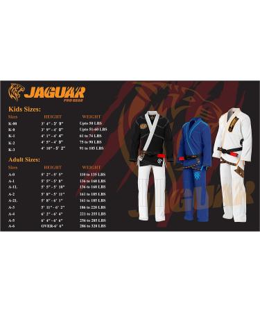 Jaguar Essential Series BJJ Kimono Uniform Gi - No Logo - Kids Adult Unisex - Free White Belt - A-6 White - Buy Online on GoSupps.com
