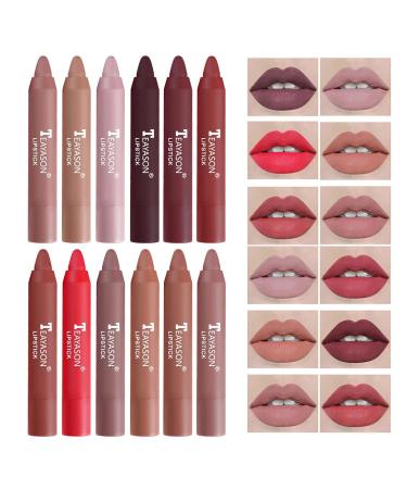 Nude Velvet Matte Lipstick Crayon | Waterproof Durable Non-Stick Lip Gloss - 1 Piece - Buy Online on GoSupps.com