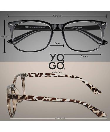 Blue Light Blocking Reading Glasses 5 Pack for Women Men - UV Ray/Glare Protection - Anti Eyestrain Computer Readers - Fashion Eyeglasses (Black/Clear  Grey Tortoise  Crystal  Havana Brown) - 3.0x - Buy Online on GoSupps.com