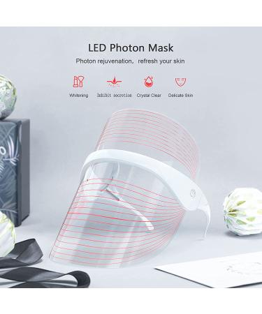 LED Light Facial Mask | 3 Colors Photon Beauty Device for Facial Rejuvenation & Anti-Aging - Buy Online on GoSupps.com
