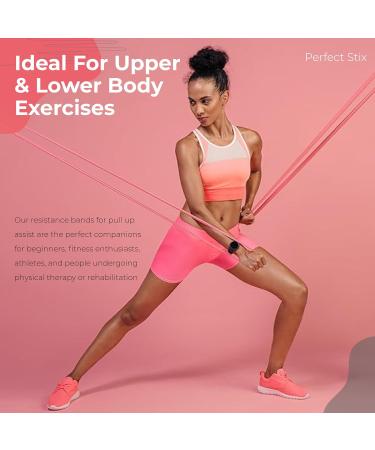 Perfect Stix Pull Up Resistance Bands for Women - 4 Sizes for Exercise Stretching & Powerlifting | International Shipping Available - Buy Online on GoSupps.com