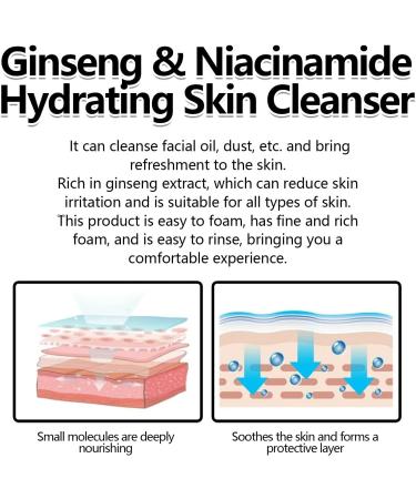 Nettoyant Visage Doux La Niacinamide: Nettoie En Profondeur Les Impuret s Mousse Riche Et Fine Hydratant Rin age Facile Convient Tous Types De Peau(3PCS) - Buy Online on GoSupps.com