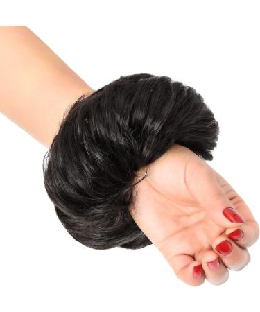 Yamel Messy Bun Hair Pieces - Black Brown Updo Curly Scrunchie for Women - Buy Online on GoSupps.com