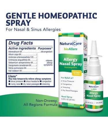 BioAllers Sinus and Allergy Relief Nasal Spray - Fast-Acting Homeopathic Remedy - 2 pk .8 oz - Buy Online on GoSupps.com