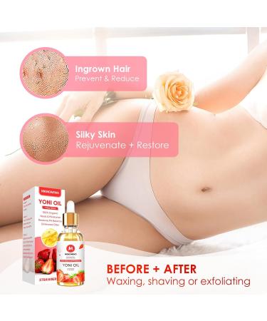 2 Pack Organic Strawberry Yoni Oil for Women - Natural Feminine Deodorant pH Balance & Moisturizer 100% Essential Oil - Odor Eliminator 1 fl oz Each - Buy Online on GoSupps.com