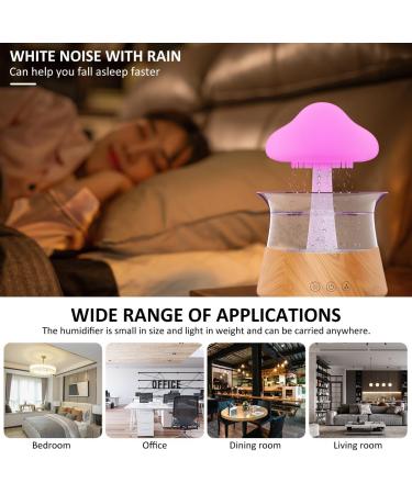 Cloud Rain Humidifier 300ml with Colorful Lights and Aroma Diffuser - 7 Color Changing Lights, Water Drop Sound, Timing Function - Ideal for Home, Office, and Bedroom - Buy Online on GoSupps.com