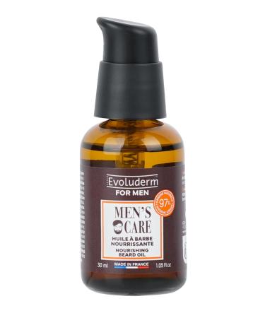 Evoluderm EVOLUDERM Nourishing Beard Oil for Men 30 ml 97% Natural Origin Vegan Made in France
