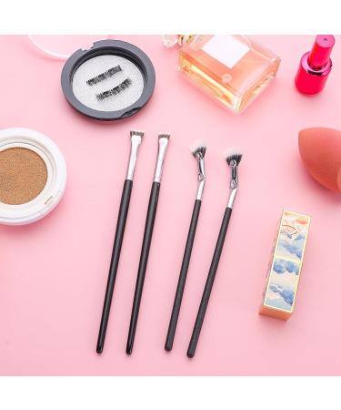 4PCS Mascara Fan Brush Set - Enhance Lower Lashes & Natural Lifted Effects | Smooth Apply No Clumping | Best Synthetic Fibre Lash Wand - Buy Online on GoSupps.com