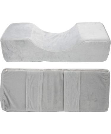 Nail Art Hand Pillow Eyelashes Extension Pillow Beauty Salon Eyelash Grafting U Shaped Pillow (Silver Gray Flocking) - Buy Online on GoSupps.com