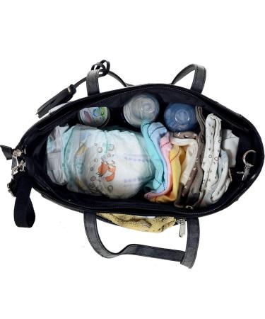 Buy LCP Kids Diaper Bag - Eco Leather Ladies Handbag Scratch-Resistant 15L Volume in Grey | International Shipping Available - Buy Online on GoSupps.com