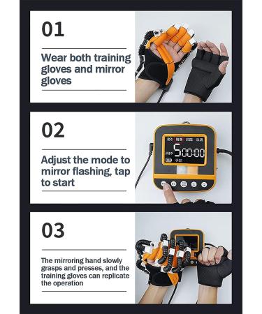 ZZBB Rehabilitation Robot Gloves Hand Stroke Hemiplegia Rehabilitation Training Equipment Exoskeleton Manual Training Left Medium - Buy Online on GoSupps.com