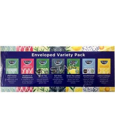  Tetley TETLEY Pack of 90 individually wrapped tea bags - 7 mixed flavors - 90 bags (1 box) - Buy Online on GoSupps.com